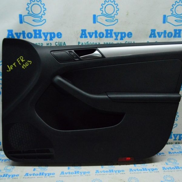 Обшивка двери (карточка) перед прав VW Jetta 11-18 USA черн (03) 5C7-867-012-N-HON