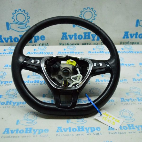 Руль (голый) VW Jetta 15-18 USA кожа (03) 5C0-419-091-BL-E74