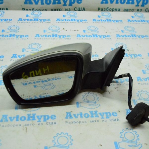 Зеркало боковое левое VW Jetta 11-18 6 пинов, поворотник ,беж цвет (03) 5C7-857-507-AD