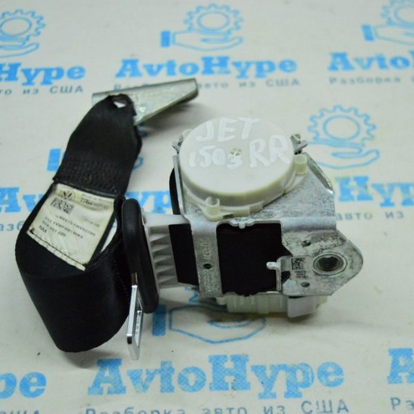 Ремень безопасности зад прав VW Jetta 11-18 USA черн 5C6-857-806-RAA