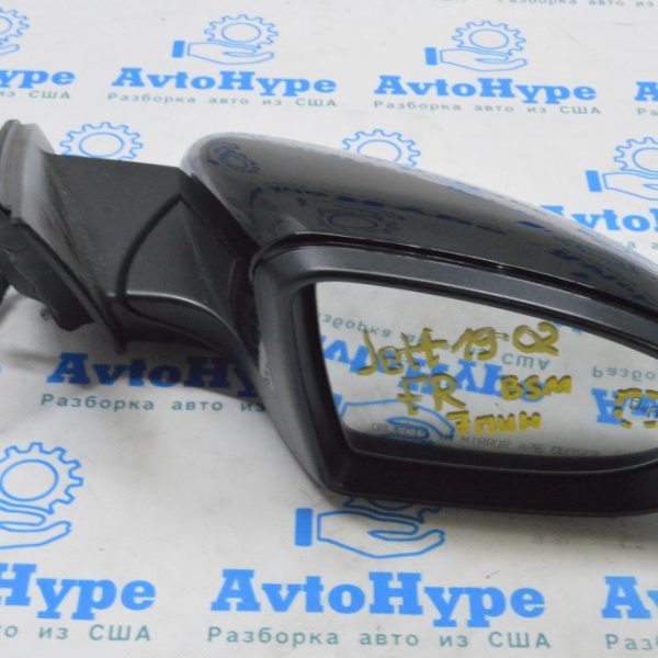 Зеркало боковое правое VW Jetta 19- 7 пинов,BSM (02) черное 17A-857-508-AL-9B9