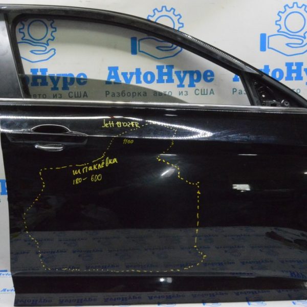 Дверь голая перед прав VW Jetta 19- (02) черная, шпакля, замята 17A-831-056-D