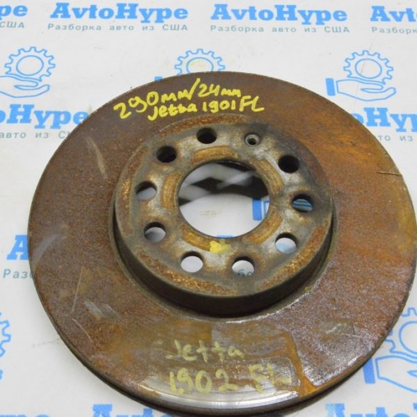 Диск тормозной перед лев VW Jetta 19- (02) 290/24мм 5Q0-615-301-H
