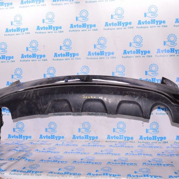 Губа заднего бампера Dodge Journey 11- SXT под 2 трубы, структура (03) царапины 68088787AB