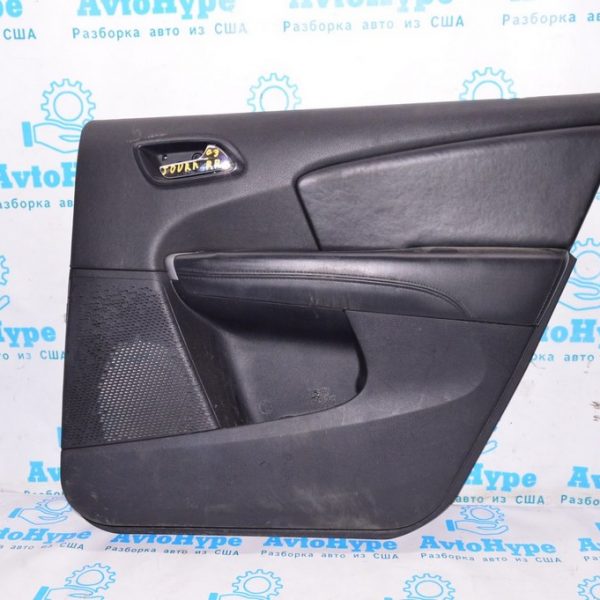 Обшивка двери (карточка) зад прав Dodge Journey 11- кожа черн 1QF261X9AH