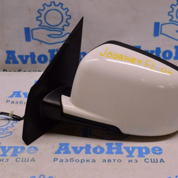 Зеркало боковое левое Dodge Journey 11- 5 пинов подогрев белый цвет PW3 (04) 5076885AE