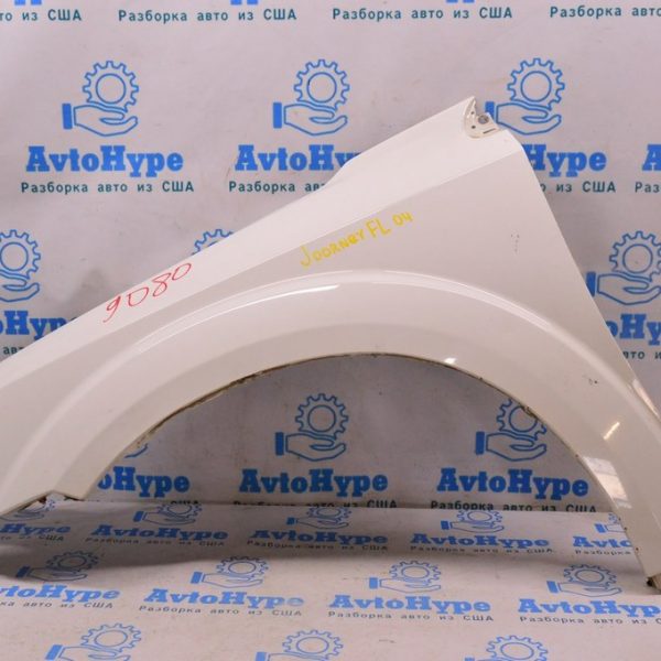 Крыло переднее левое Dodge Journey 11- белый цвет PW3 (04) царапины 5076731AD