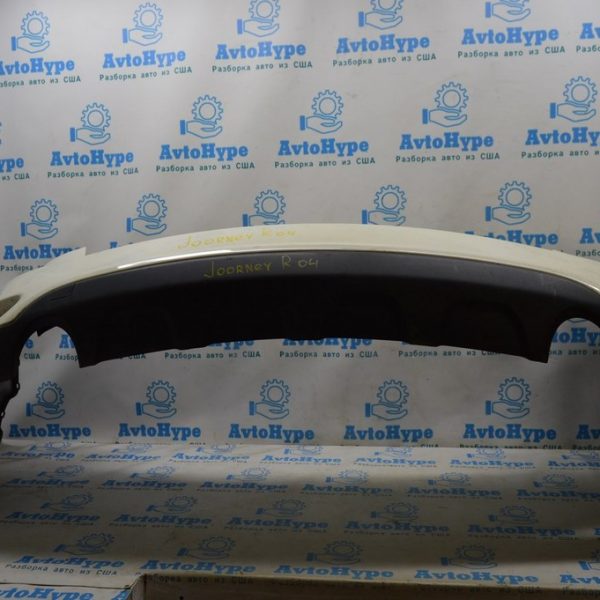 Губа заднего бампера Dodge Journey 11- SXT под 2 трубы, структура (04) 68088787AB