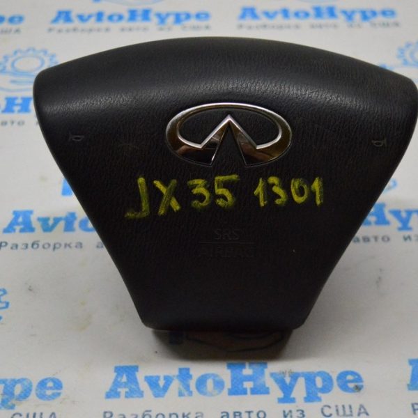Подушка безопасности airbag в руль водительская Infiniti JX35 QX60 13- черн (01) 98510-3JA8A
