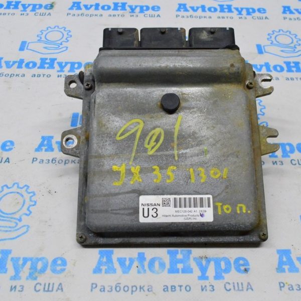 Блок ECU компьютер двигателя Infiniti JX35 2013-2015 дорест AWD (01)(сверить номер MEC128-052 a1 2Z18