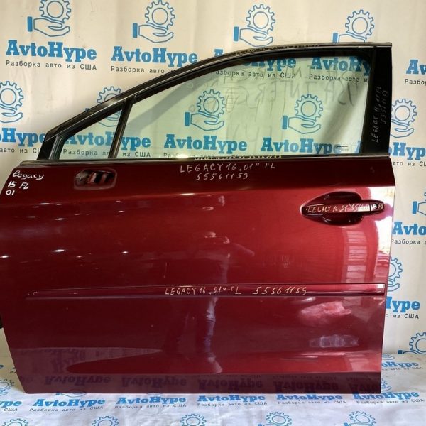 Дверь голая перед лев Subaru Legacy 15-19 красная (01) 60009AL01A9P
