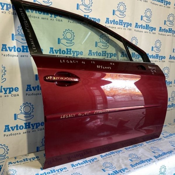 Дверь голая перед прав Subaru Legacy 15-19 красная (01) 60009AL10A9P