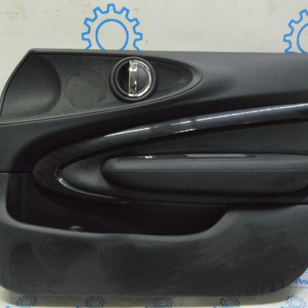 Обшивка двери (карточка) перед прав Mini Cooper Clubman 16-22 кож черн вставк карб,примят(01) 51 41 7463216