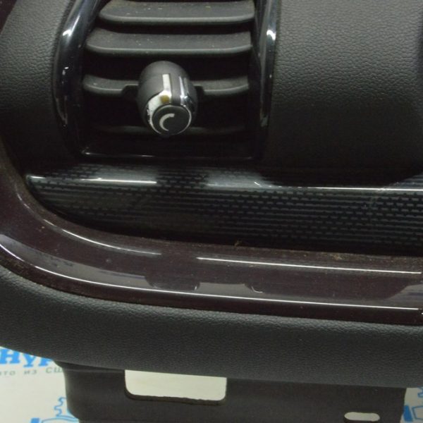 Накладка передней панели верхняя левая Mini Cooper Clubman 16-22 черн под карбон 51 45 9305729