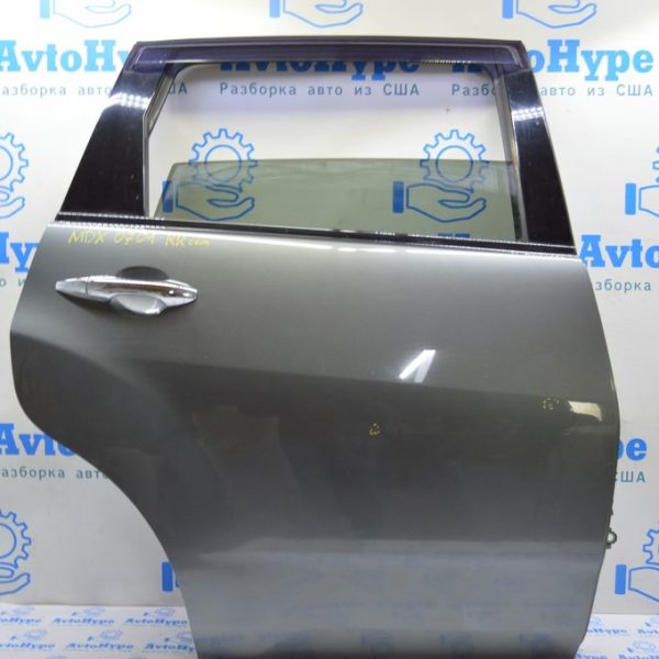 Дверь голая зад прав Acura MDX 07-13 (01) зеленая, тычки 67510-STX-A90ZZ
