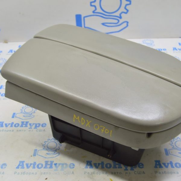Подлокотник центральной консоли Acura MDX 07-09 серый (01) примят 83410-STX-A02ZB