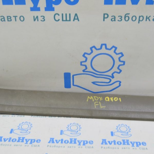 Накладка порога внутр перед лев Acura MDX 07-13 серая 84251-STX-A01ZB