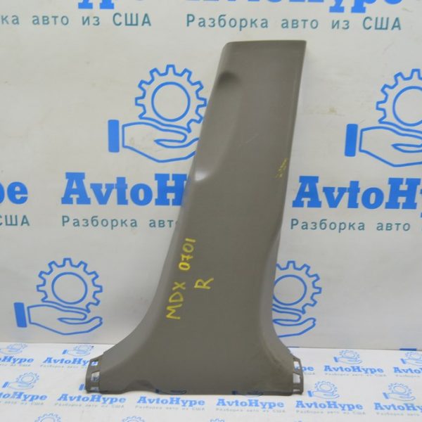 Накладка центральной стойки нижняя правая Acura MDX 07-11 серая 84121-STX-A01ZB