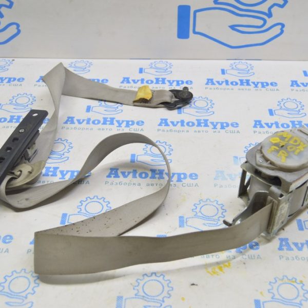 Пассажирский ремень безопасности Acura MDX 07-13 серый (01) дефект 04814-STX-A00ZB