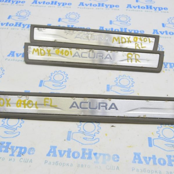 Накладка порога внешн перед лев Acura MDX 07-13 серая с хром (01) полез хром 84252-STX-A01ZB