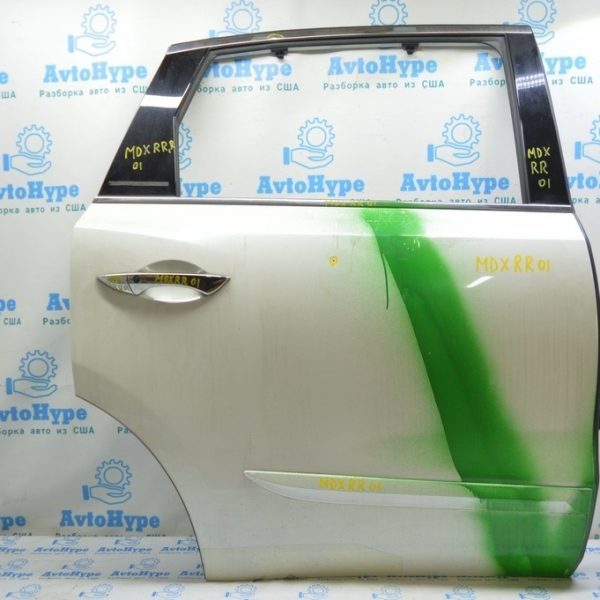 Молдинг двери верхний зад прав Acura MDX 14-20 хром (01) тычка 72925-TZ5-A01