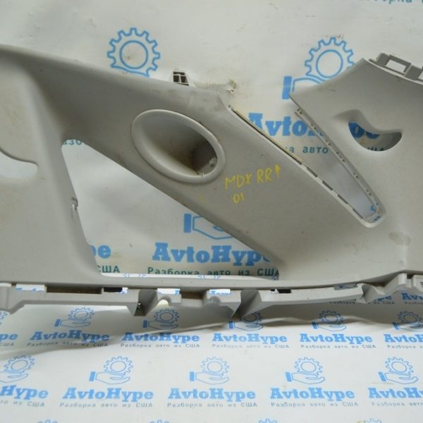 Накладка задней стойки правая Acura MDX 14-20 серая под пищалку (01) деф. 84134-TZ5-A14ZA