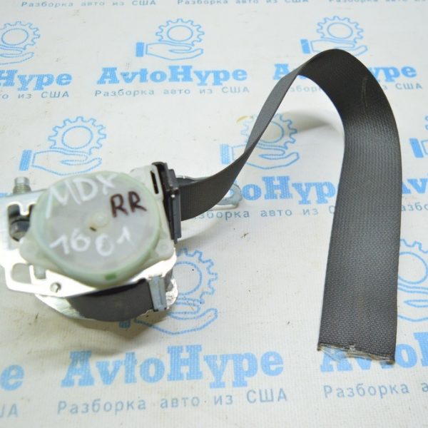 Ремень безопасности зад прав Acura MDX 14-20 темно-серый (01) порезан 04864-TZ5-A00ZA