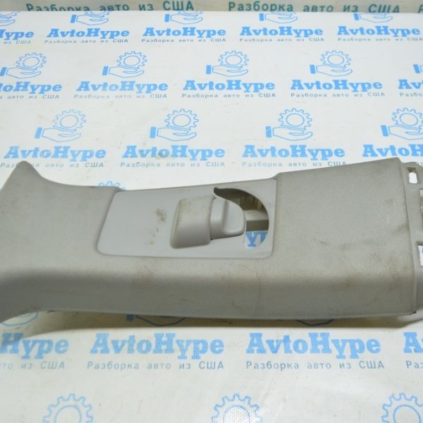 Накладка центральной стойки верхняя (ремень) левая Acura MDX 14-20 серая 84161-TZ5-A03ZA