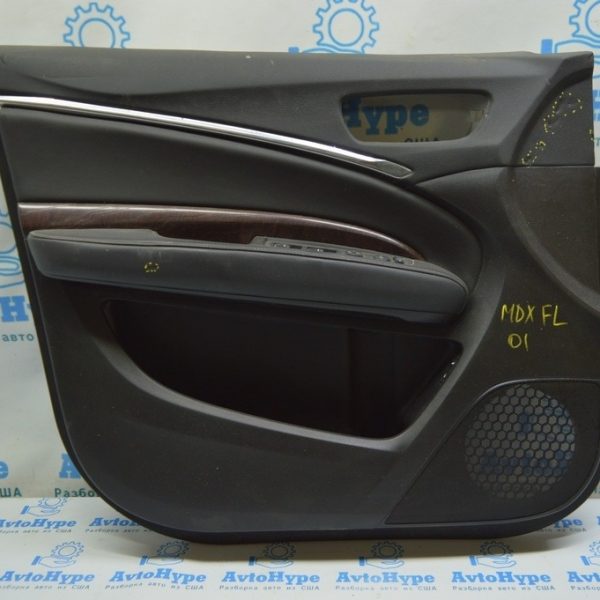 Обшивка двери (карточка) перед лев Acura MDX 14-16 кожа черн (01) деф.примятости 83551-TZ5-A51ZA