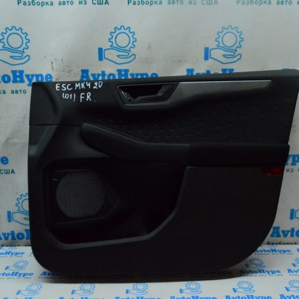 Обшивка двери (карточка) перед прав Ford Escape MK4 20- черн (01) LJ6Z-7823942-BB