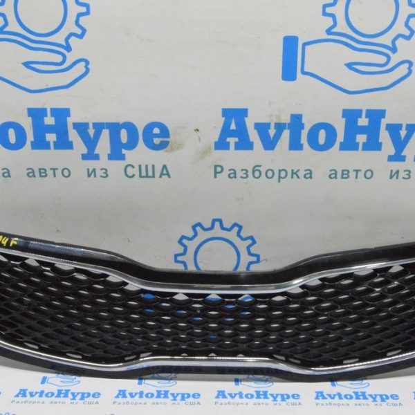 Решетка радиатора grill Kia Optima 14-15 рест hybrid (04) царапины, сломаны крепления 863504U500