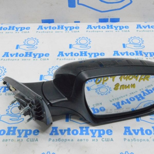 Зеркало боковое правое Kia Optima 14-15 рест (04) черное, 8 пинов, поворотник 87620-2T620