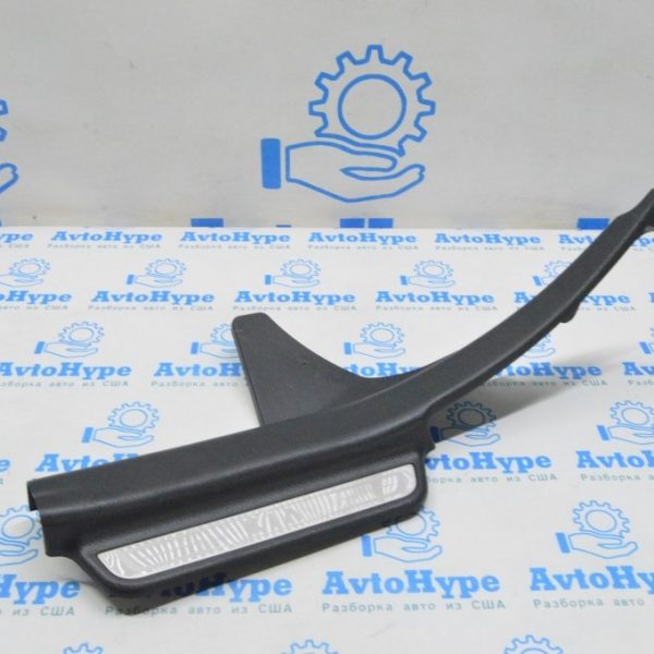 Накладка порога зад лев Kia Optima 11-15 черная с хром 858752T200VA