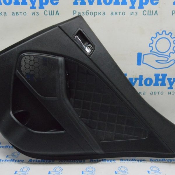 Обшивка двери (карточка) зад прав Kia Optima 11-15 черн (04) перешитая 833084U090DA2