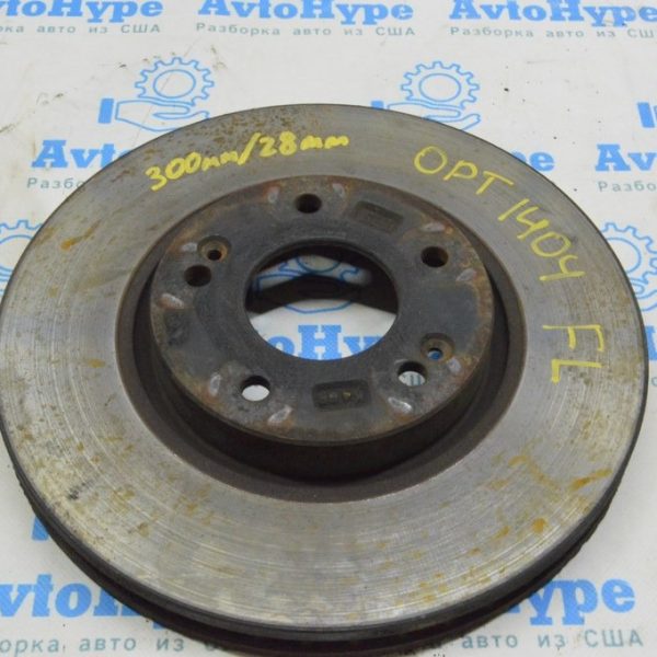 Диск тормозной передний левый Kia Optima 11-15 hybrid 300/28мм (04) 517123K110