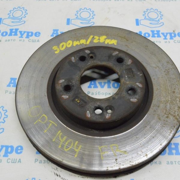 Диск тормозной передний правый Kia Optima 11-15 hybrid 300/28мм (04) 517123K110