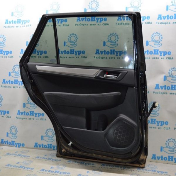 Обшивка двери (карточка) зад лев Subaru Outback 15-19 черн тряпка (02) 94226AL01BVI