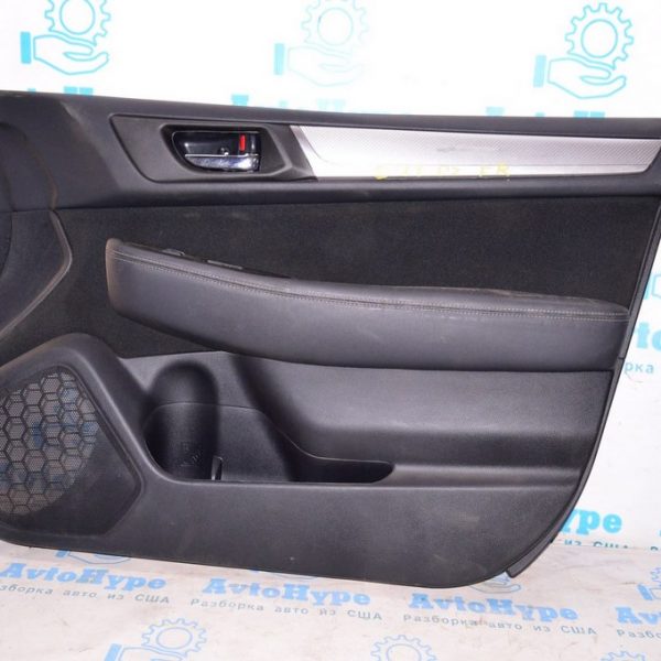 Обшивка двери (карточка) перед прав Subaru Outback 15-19 черн тряпка (02) 94216AL00BVI
