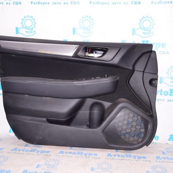 Обшивка двери (карточка) перед лев Subaru Outback 15-19 черн тряпка (02) 94216AL01BVI
