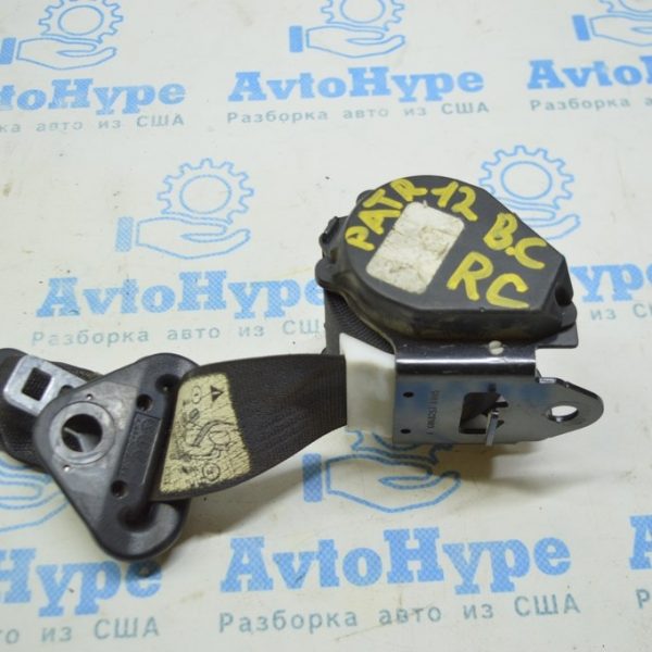 Ремень безопасности задний центр Jeep Patriot 11-17 черный (01) Реал В.С. 1DD58XDVAB