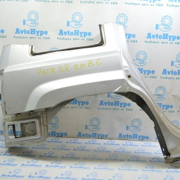 Четверть крыло задняя правая Jeep Patriot 11-17 серебро (01) Реал В.С. ржавчина 68019178AB