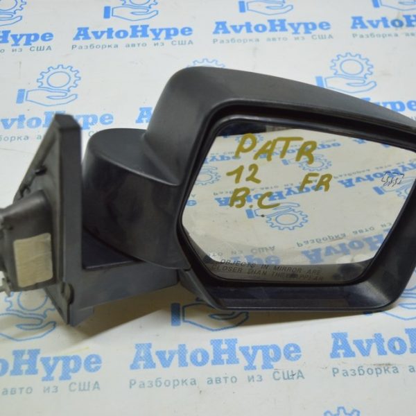 Зеркало боковое правое Jeep Patriot 11-17 5 пинов, подогрев, структура (01) Реал В.С. трещина 5155462AK