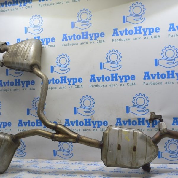 Глушитель задняя часть с бочками Audi Q5 8R 09-12 2.0T с хром насадками 8R0-253-409-AA