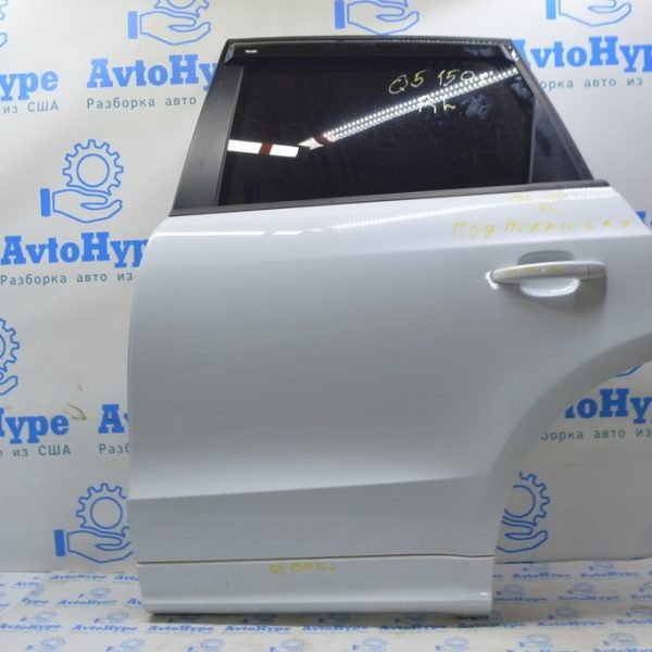 Дверь голая задняя левая Audi Q5 8R 09-17 белая (01) в цвет,небольшая ржавчинка 8R0-833-051-B