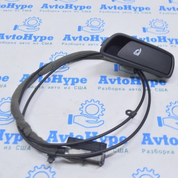 Ручка опускания сидения задняя левая Audi Q5 8R 09-17 черная, с тросиком 8R0-885-681-A-4PK