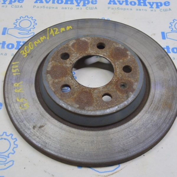 Диск тормозной задний правый Audi Q5 8R 09-17 300/12мм 8K0-615-601-M