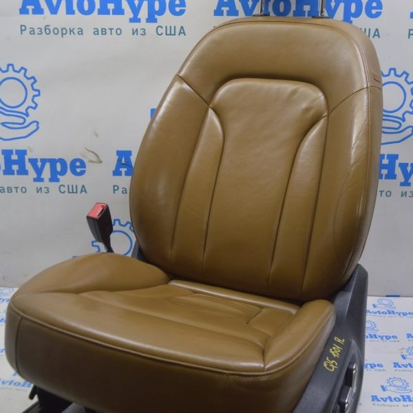 Водительское сидение Audi Q5 8R 09-17 электро, кожа коричневая (01) 8R0-881-805-C-IMZ