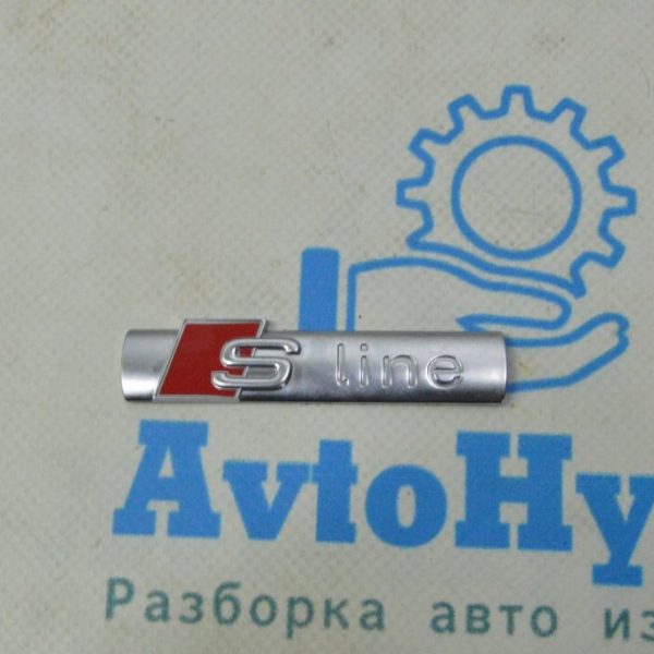 Эмблема надпись S-Line крыла передняя левая Audi Q5 80A 18-24 8N0853601A