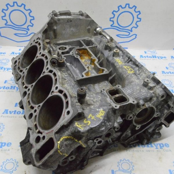 Блок цилиндров голый Audi RS7 14-15 4.0 tfsi CRDB (01) вареный, без полуподдона без задиров 079103011FT