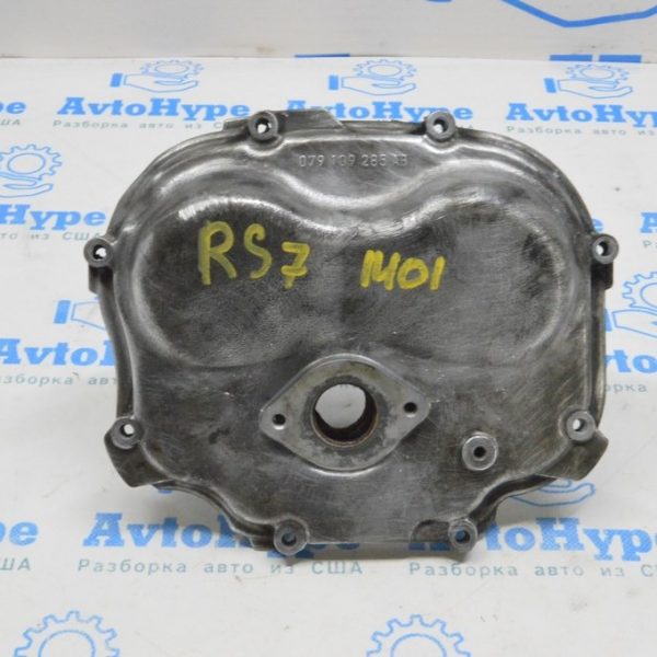 Крышка ГБЦ передняя левая Audi RS7 14-15 4.0 tfsi CRDB (01) 079109283L 079109285AB